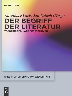 cover image of Der Begriff der Literatur